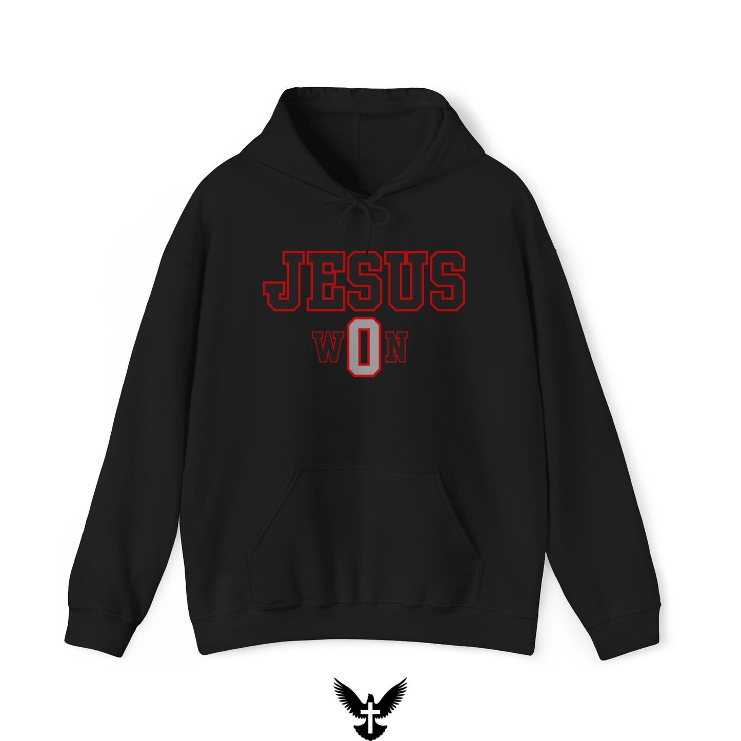 ‘Jesus Won’ Buckeyes Edition Unisex Hooded Sweatshirt