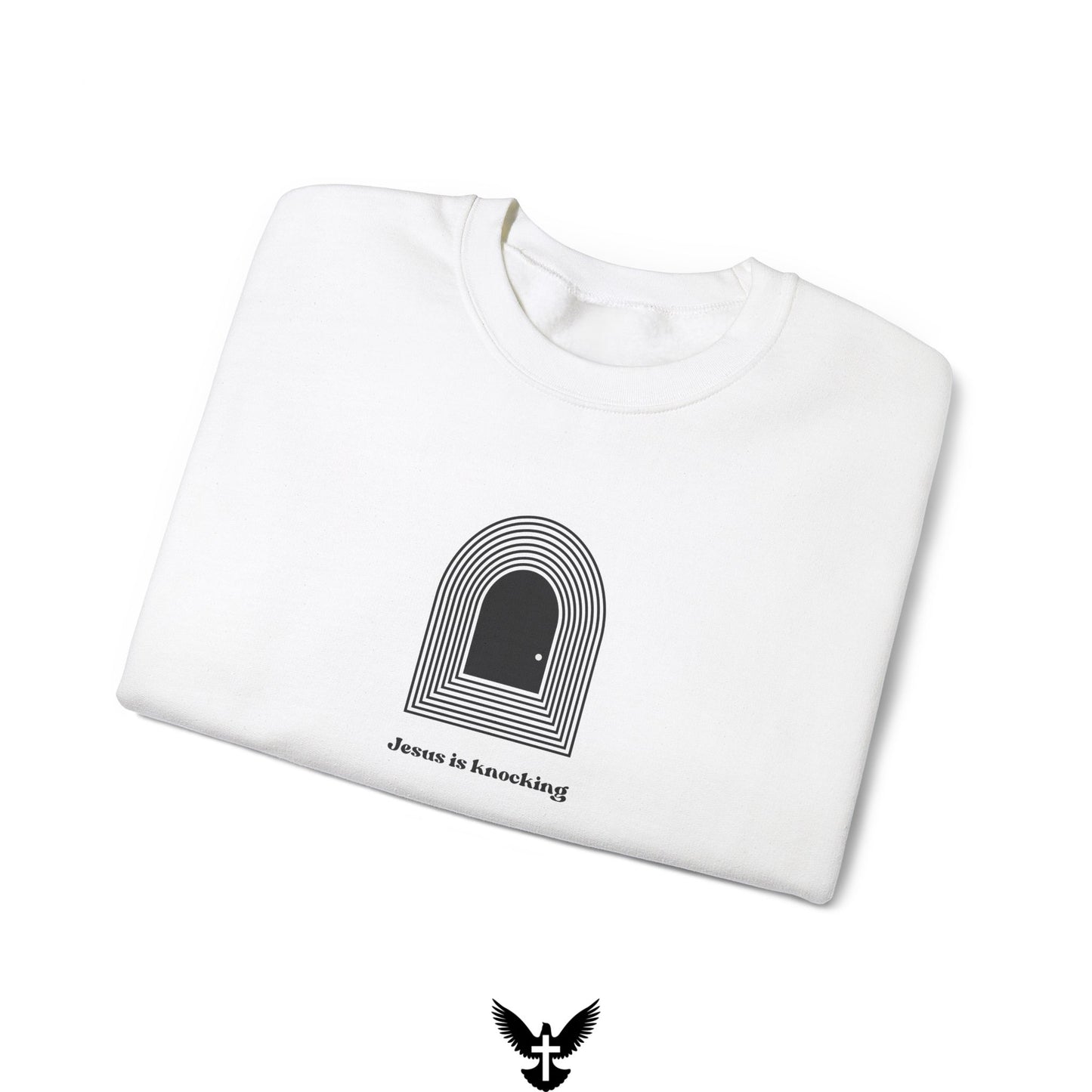 Jesus is Knocking Unisex Crewneck Sweatshirt