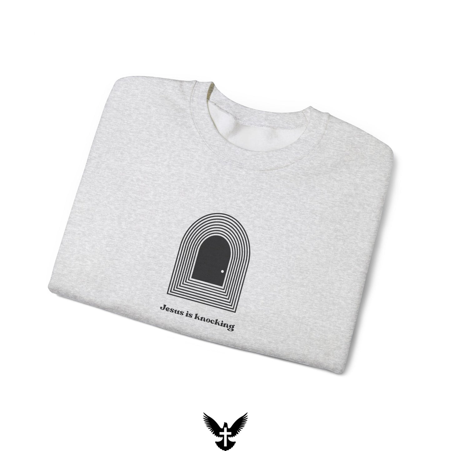 Jesus is Knocking Unisex Crewneck Sweatshirt