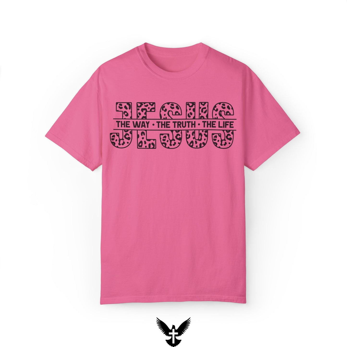 The Way, The Truth, The Life Bold Leopard Print Comfort Colors T-Shirt
