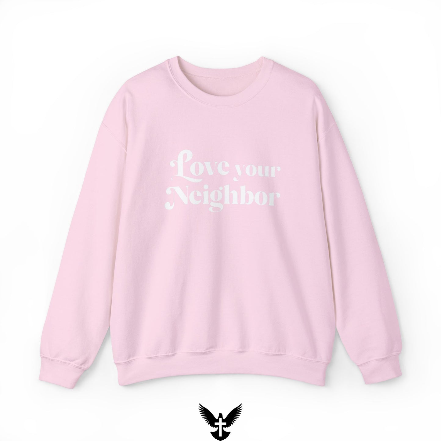 Love Your Neighbors Unisex Crewneck Sweatshirt - Cozy Everyday Apparel