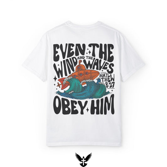 Matthew 8:27 Wind and Waves Unisex Comfort Colors T-Shirt