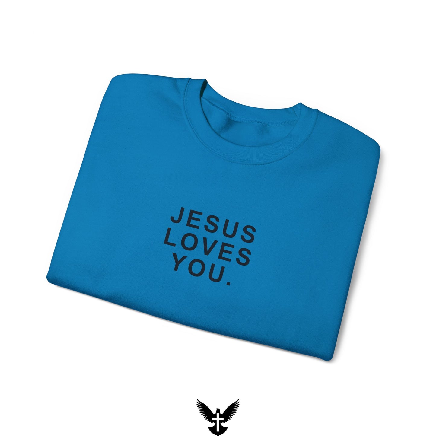‘Jesus Loves You’ Unisex Crewneck Sweatshirt