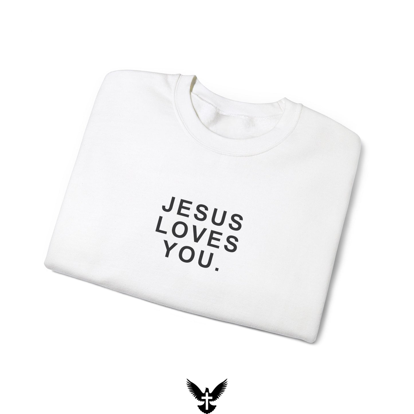 ‘Jesus Loves You’ Unisex Crewneck Sweatshirt