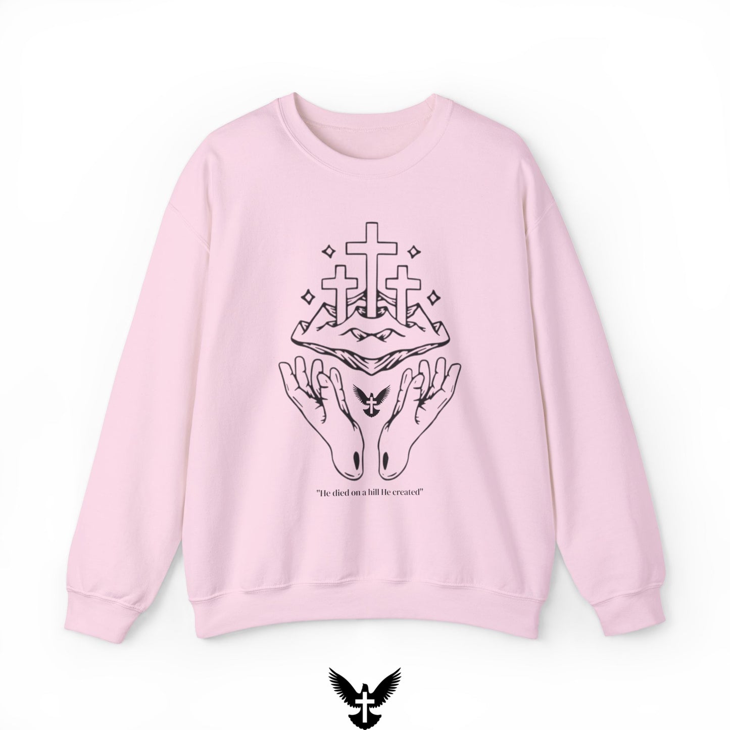 ‘On a Hill He Created’ Unisex Crewneck Sweatshirt