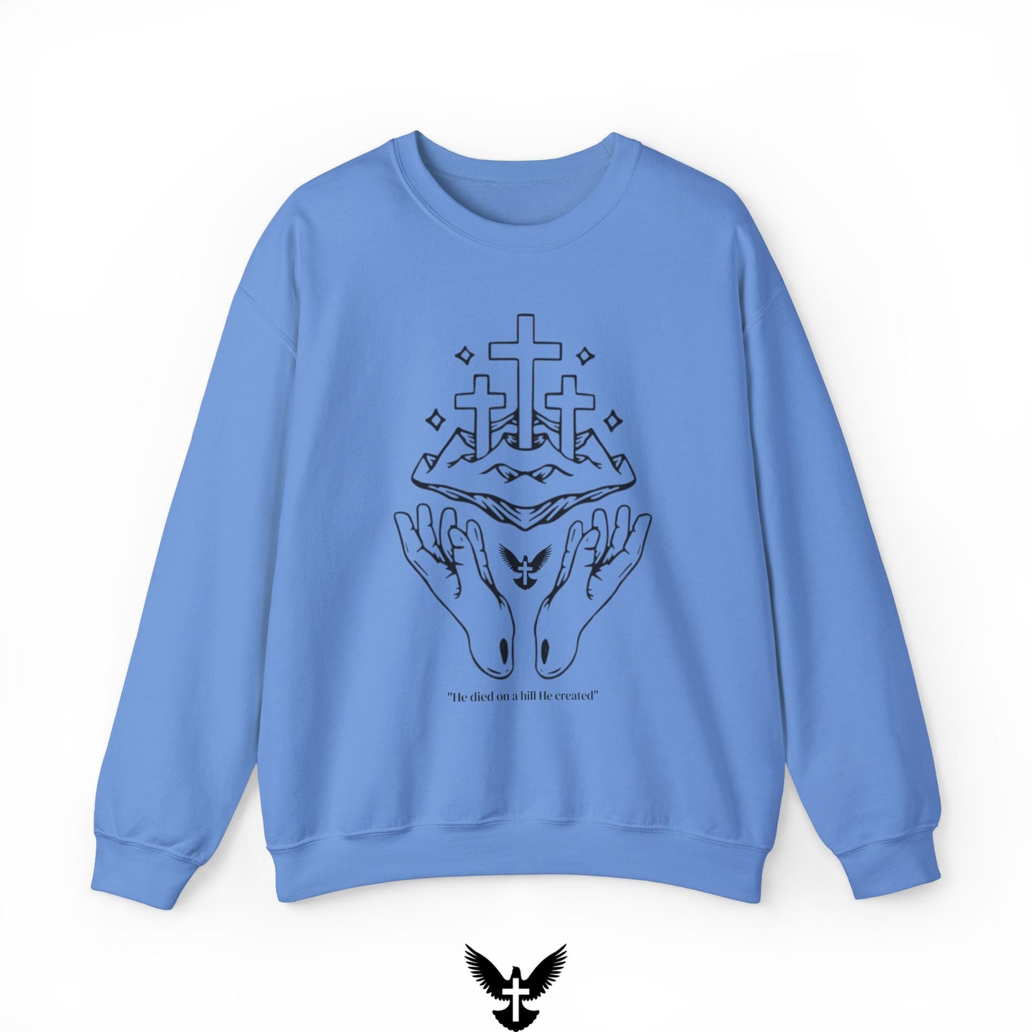 ‘On a Hill He Created’ Unisex Crewneck Sweatshirt