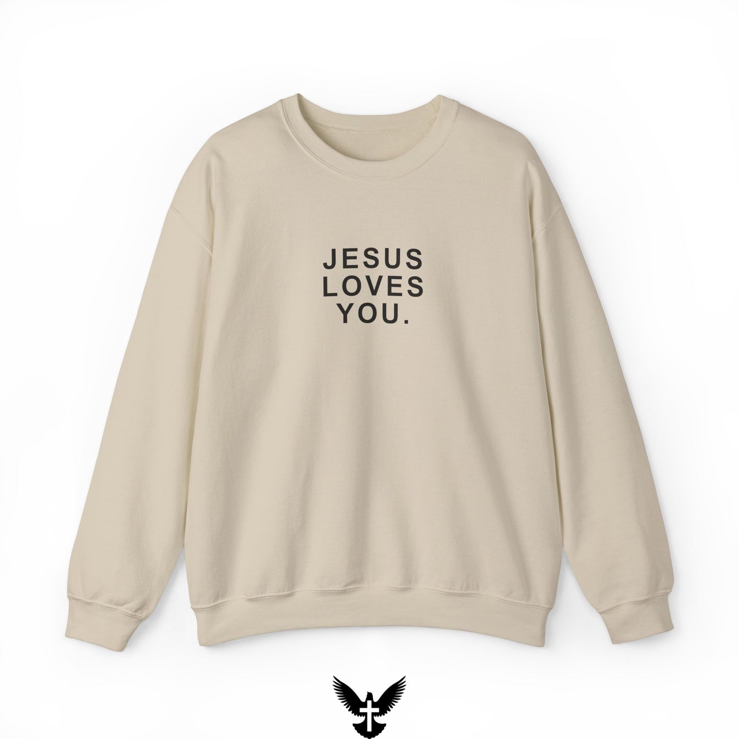 ‘Jesus Loves You’ Unisex Crewneck Sweatshirt