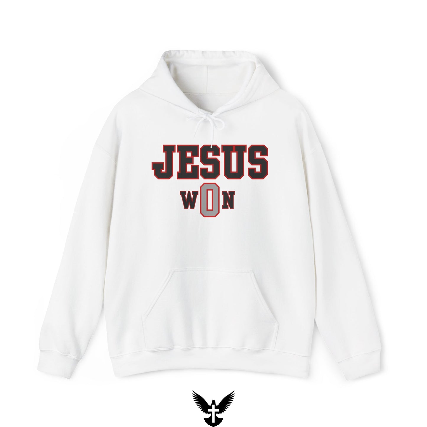 ‘Jesus Won’ Buckeyes Edition Unisex Hooded Sweatshirt