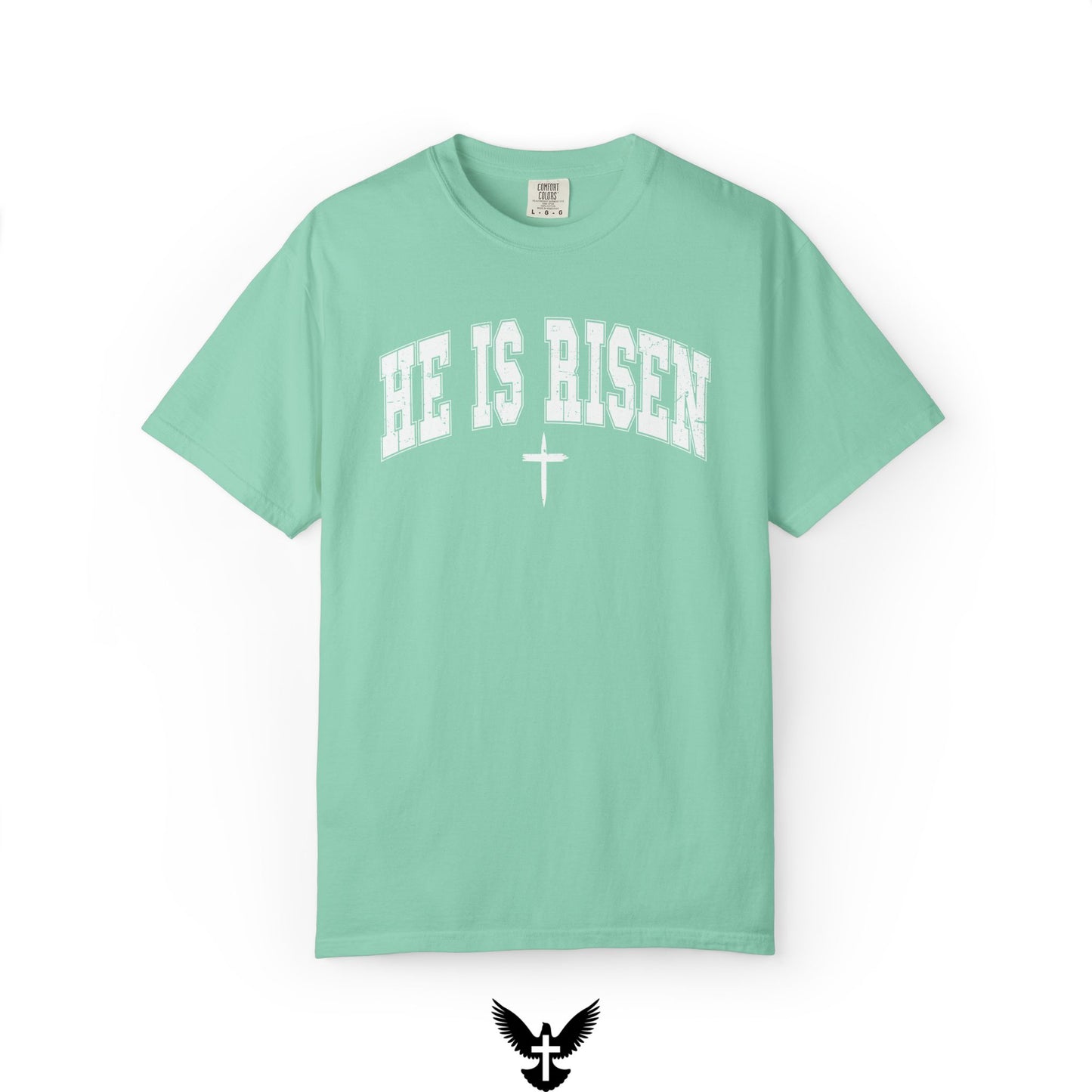 He is Risen Varsity Unisex Comfort Colors T-Shirt
