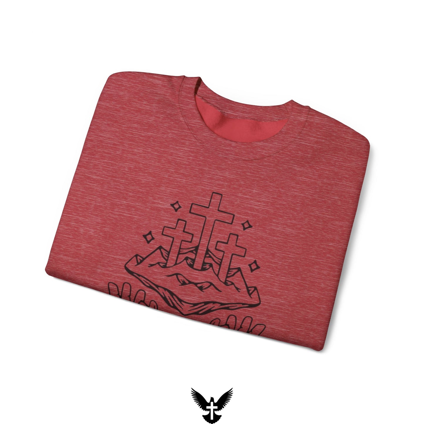 ‘On a Hill He Created’ Unisex Crewneck Sweatshirt