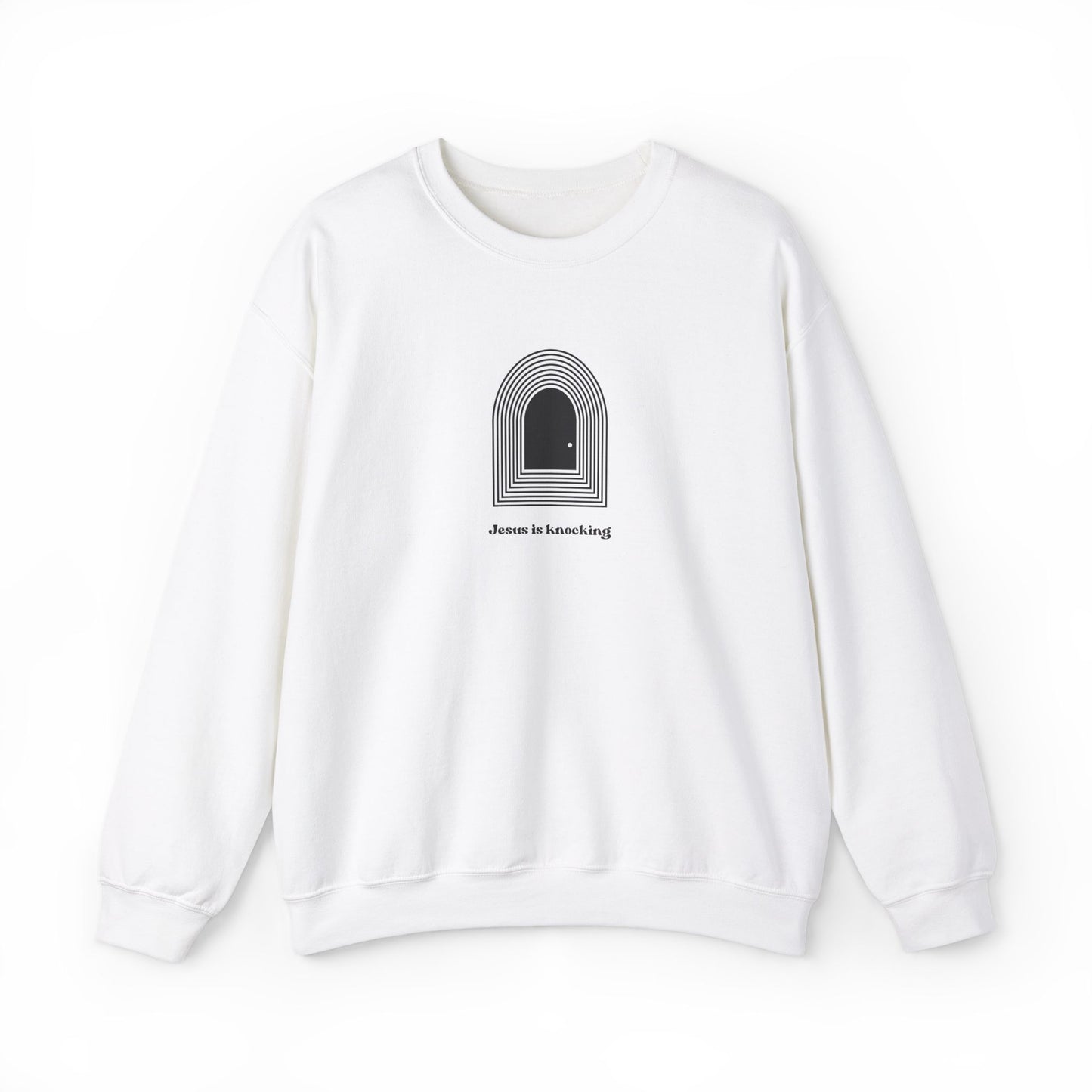 Jesus is Knocking Unisex Crewneck Sweatshirt