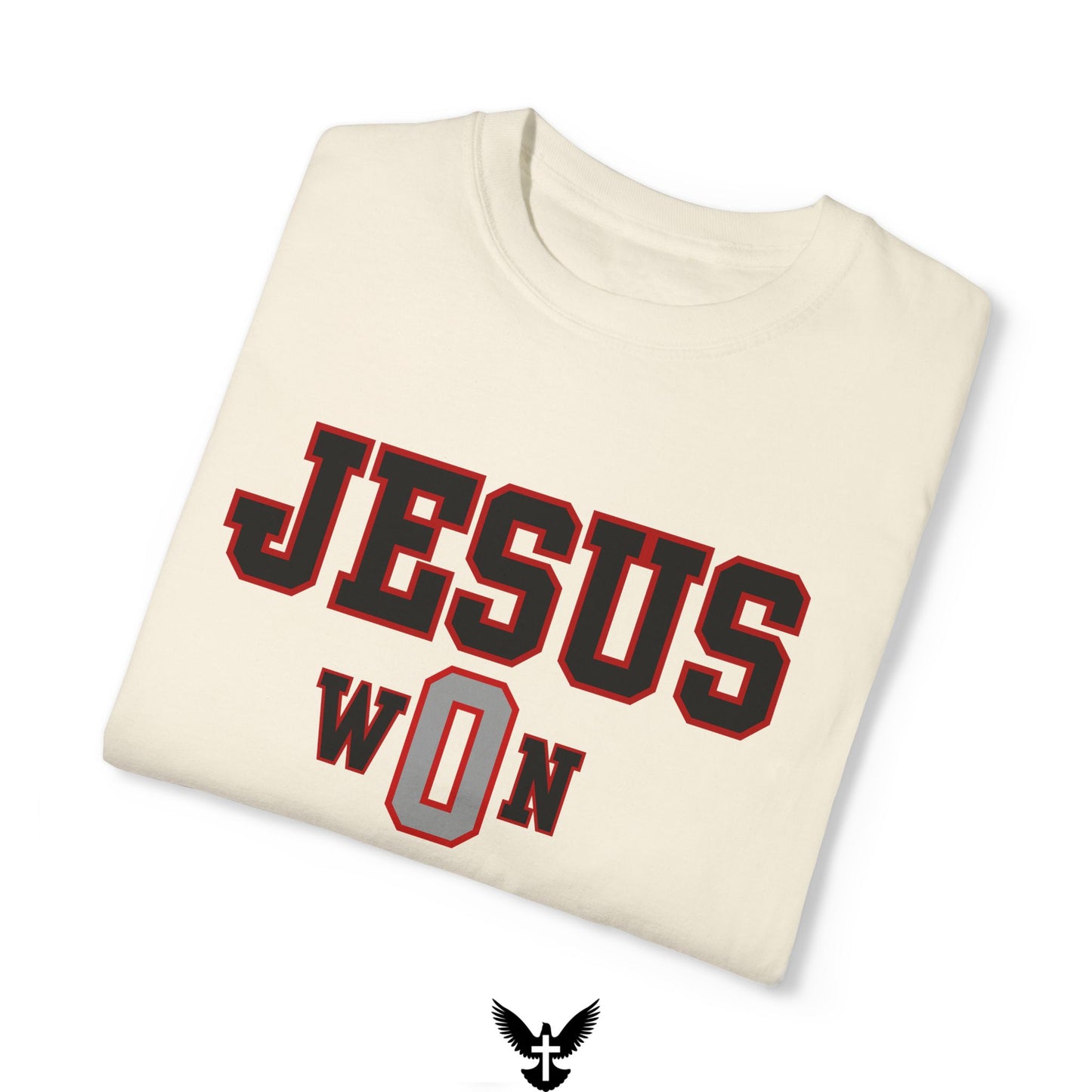 ‘Jesus Won’ Buckeyes Edition Unisex Comfort Colors T-shirt