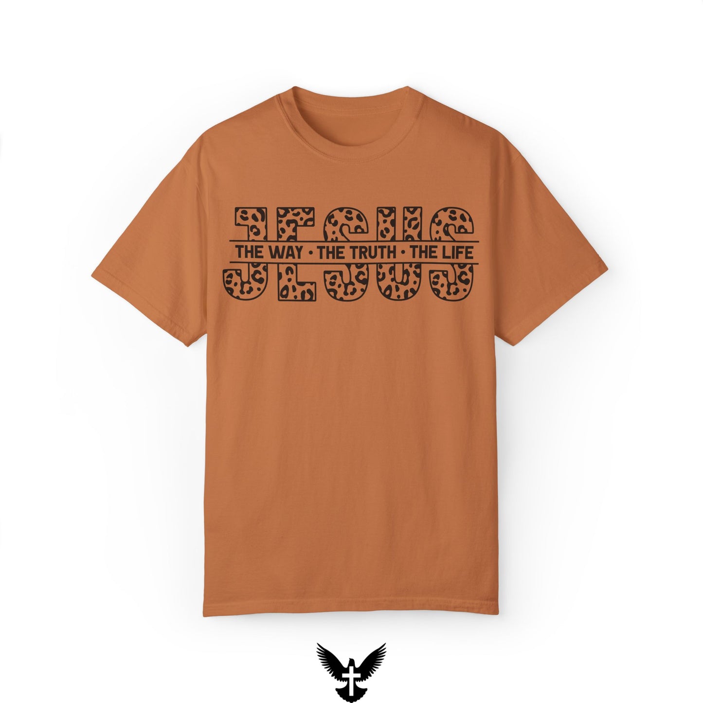 The Way, The Truth, The Life Bold Leopard Print Comfort Colors T-Shirt