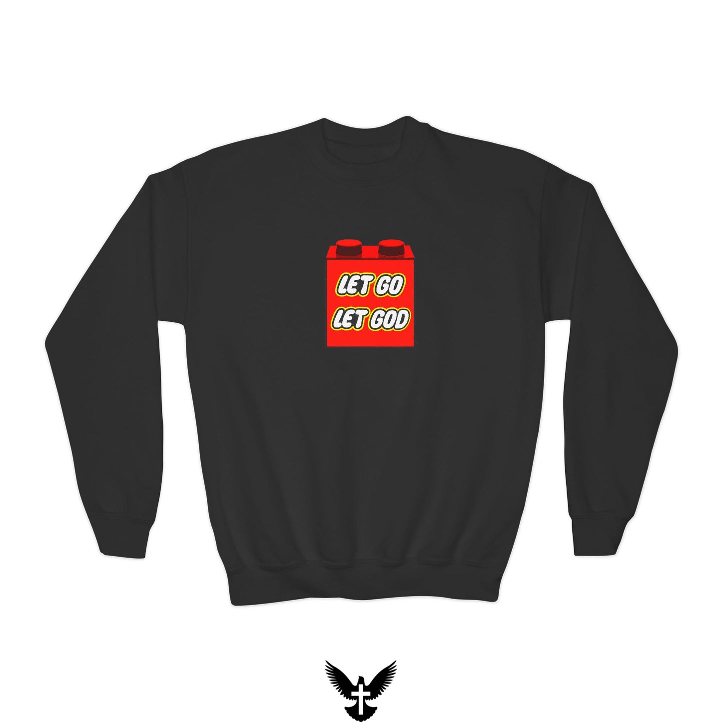 “Let go Let God” Youth Crewneck Sweatshirt